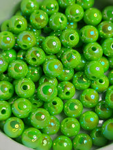 Lime Green AB Acrylic 8mm Beads