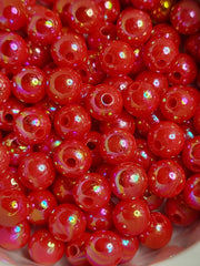 Red AB Acrylic 8mm Beads