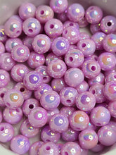Violet AB Acrylic 8mm Beads