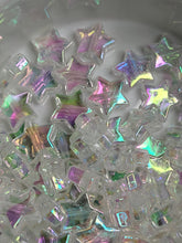 Transparent Clear AB 10mm Star Beads