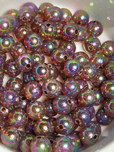Transparent Bronze AB Acrylic 8mm Beads