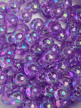 Transparent Medium Orchid Acrylic 8mm Beads