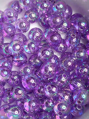 Transparent Medium Orchid Acrylic 8mm Beads