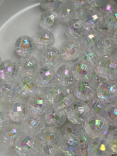 Transparent AB Faceted Disco Ball Acrylic 8mm Beads