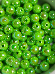 Lime Green AB Acrylic 8mm Beads