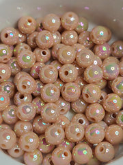 Peachpuff AB Acrylic 8mm Beads