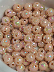 Peachpuff AB Acrylic 8mm Beads