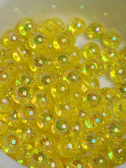 Transparent Yellow AB Acrylic 8mm Beads