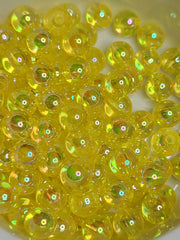 Transparent Yellow AB Acrylic 8mm Beads