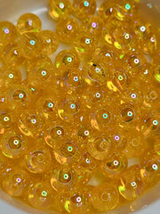 Transparent Orange AB Acrylic 8mm Beads