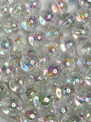 Transparent Clear AB Acrylic 8mm Beads